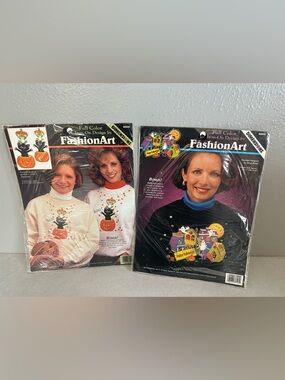 Dimensions Full Color Iron On Transfer Fashion  Pumpkin Surprise Cat and Haunted